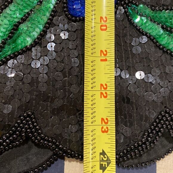 Stenay vintage silk floral sequined blouse, size M. - Picture 14 of 14